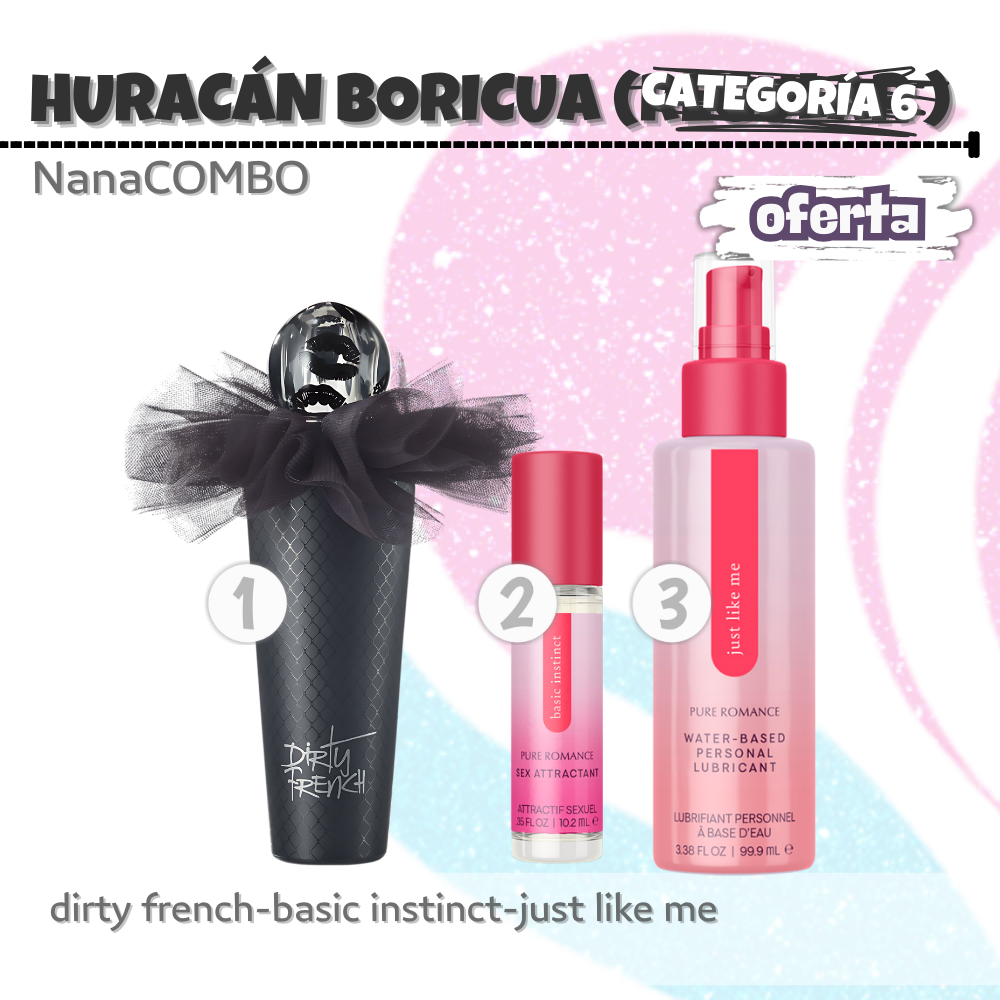 El NanaCombo Huracán Boricua -Categorí 6- es tu aliado para conquistar y destacar con confianza y sensualidad en cada momento.